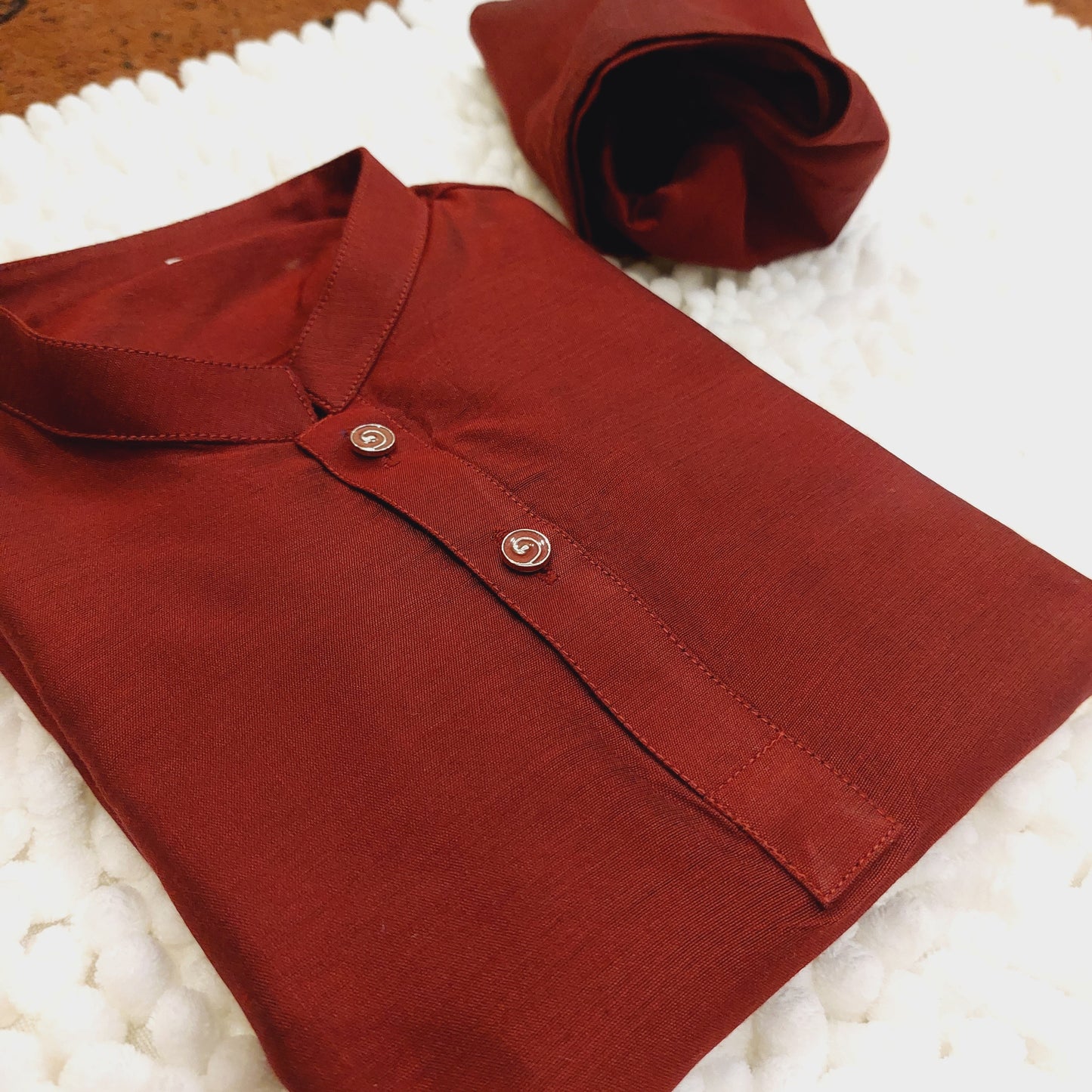 Maroon Sequence Embroidered Waistcoat with Kurta Trouser