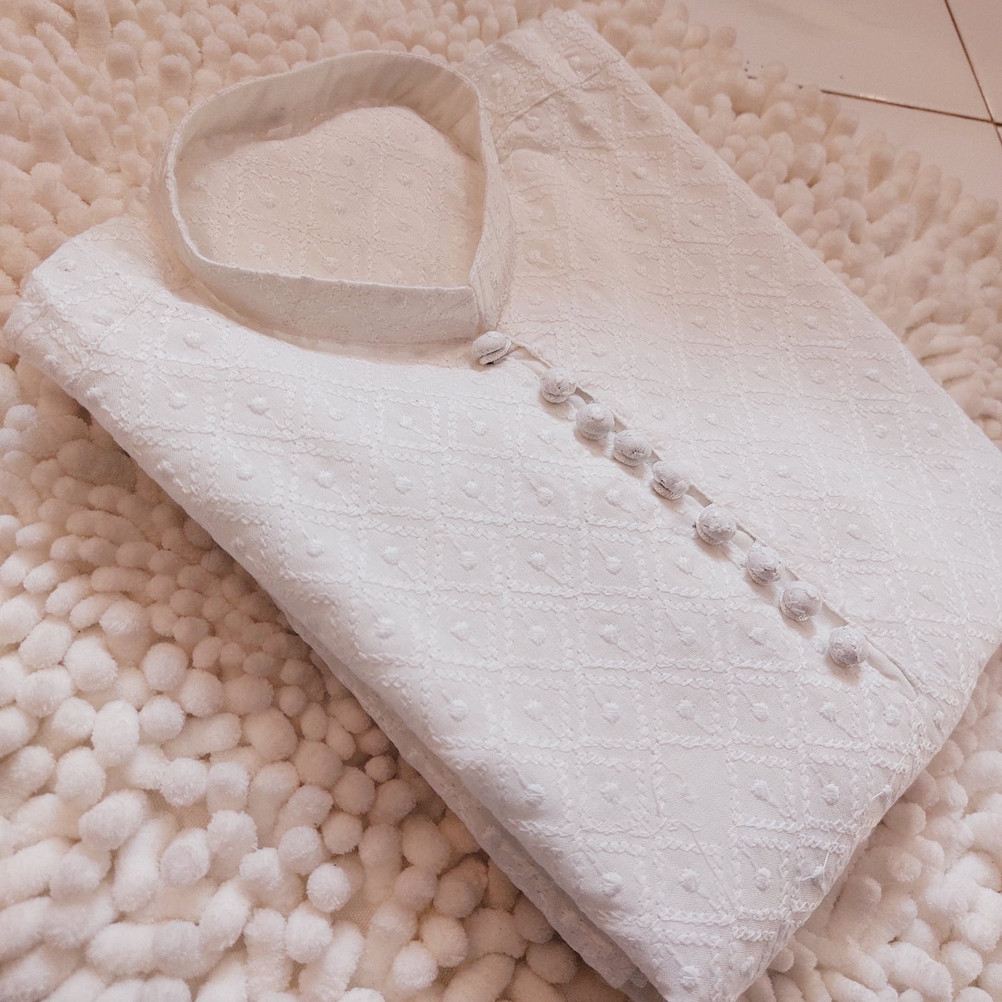 White Chicken Kari Kurta