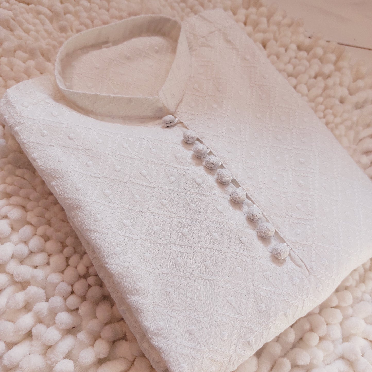 White Chicken Kari Kurta