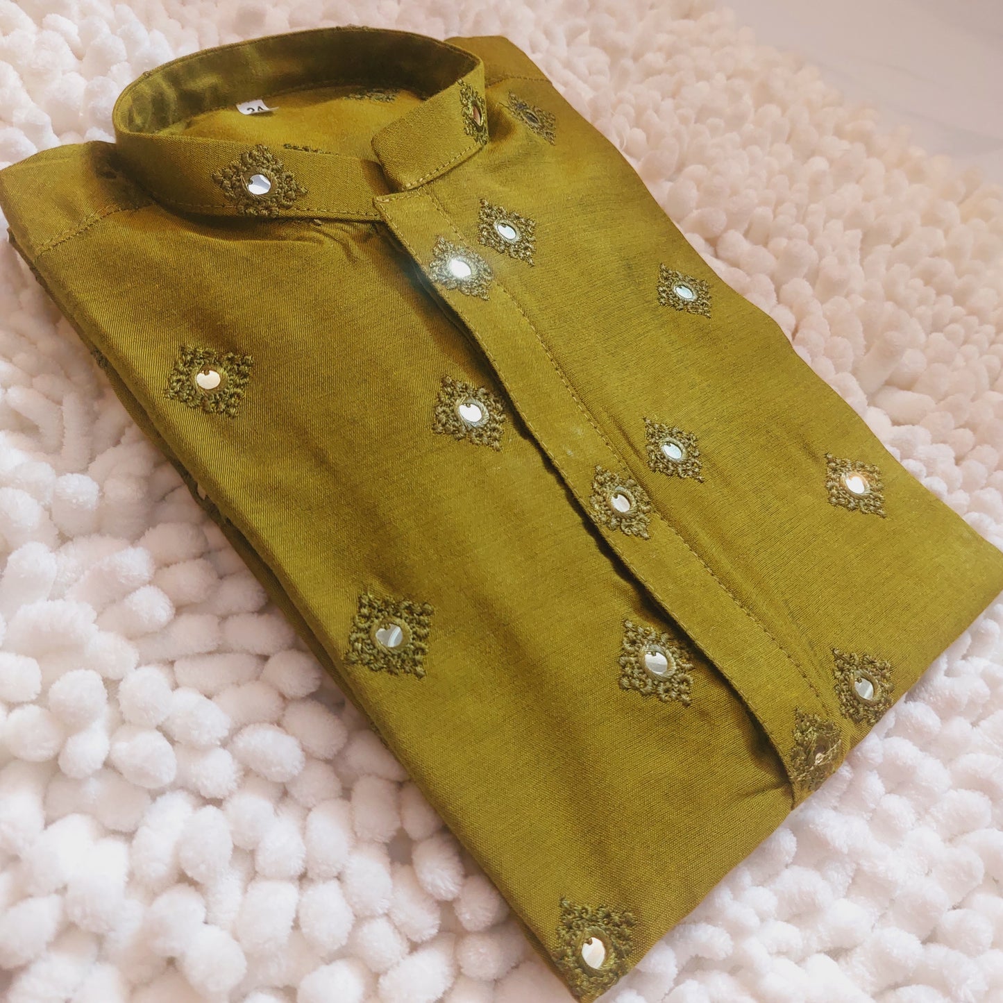 Sheen Green Formal Embroidered Kurta 0054