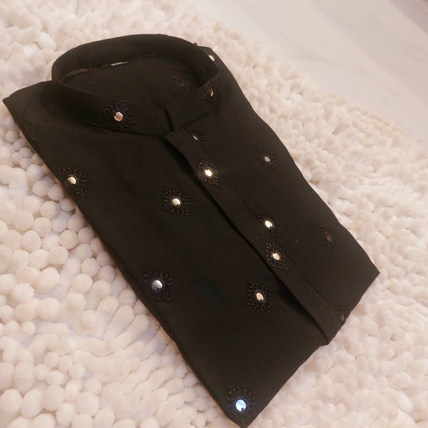 Black Formal Embroidered Kurta 0051