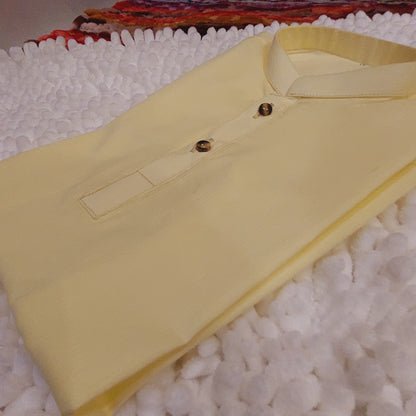 Self Printed Lemon Kurta