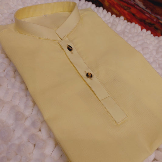 Self Printed Lemon Kurta