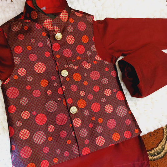 Circle Fusion Waistcoat with Kurta Trouser