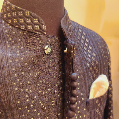 Loops Embroidered Sherwani