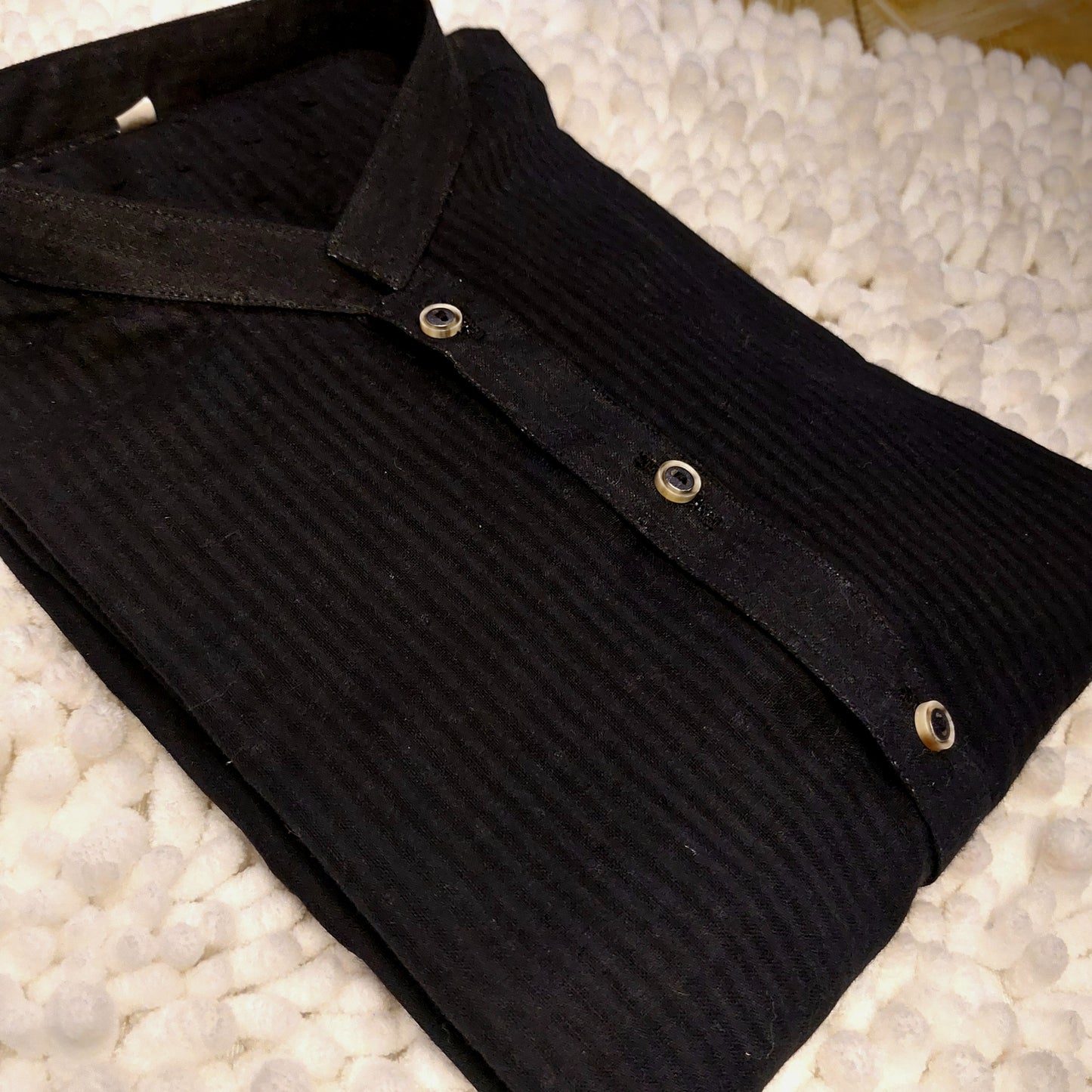 Black Cotton Kurta