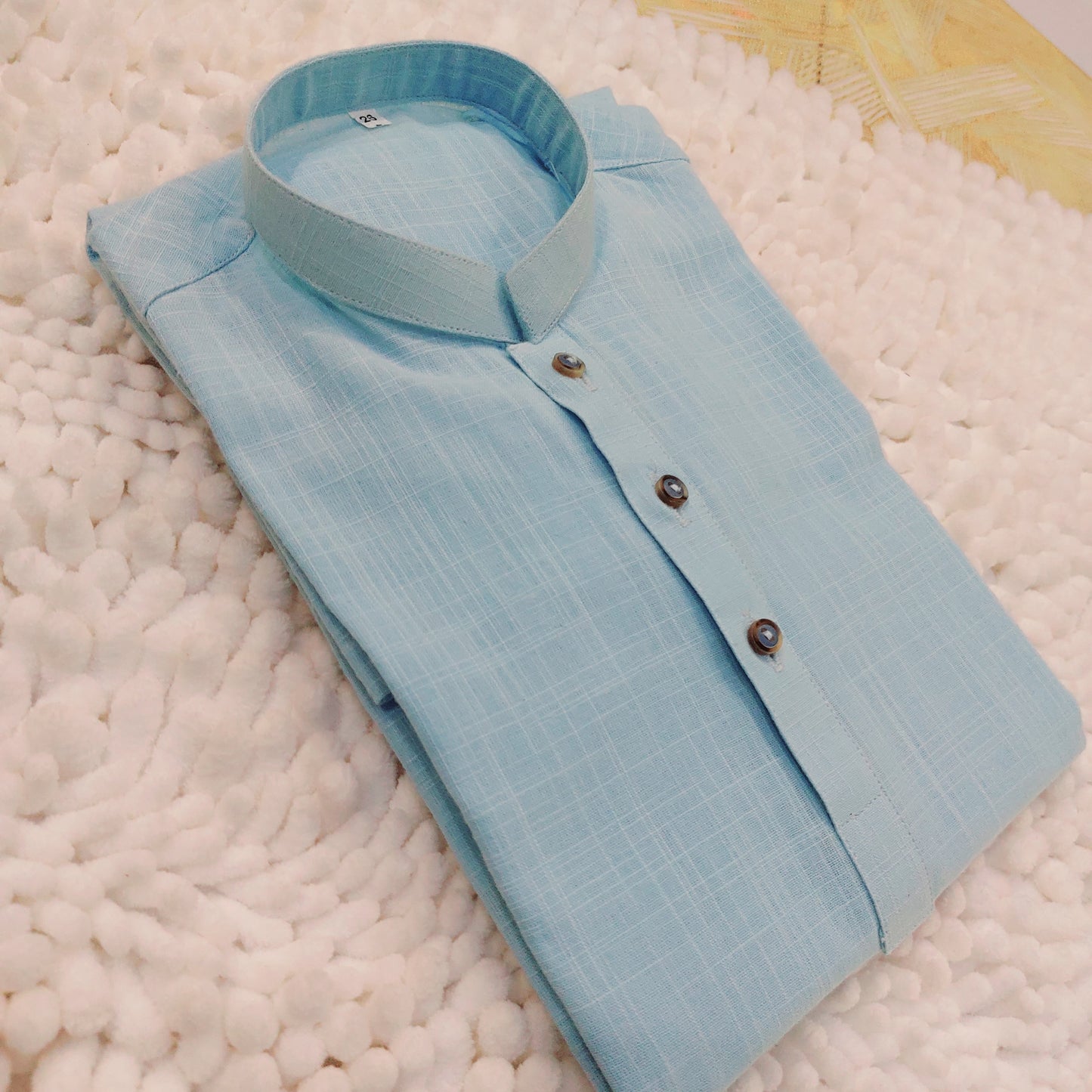 Sky Blue Cotton Kurta