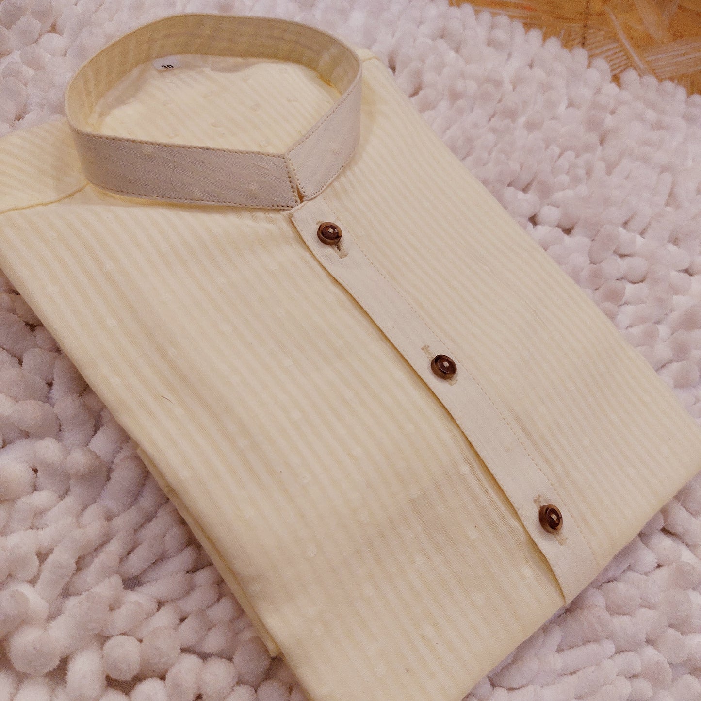 Lemon Cotton Kurta