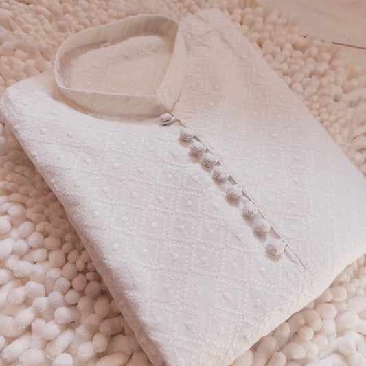 White Chicken Kari Kurta