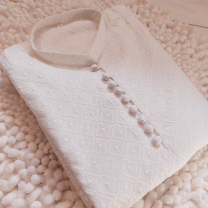 White Chicken Kari Kurta