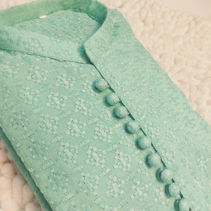 Ice Green Chicken Kurta