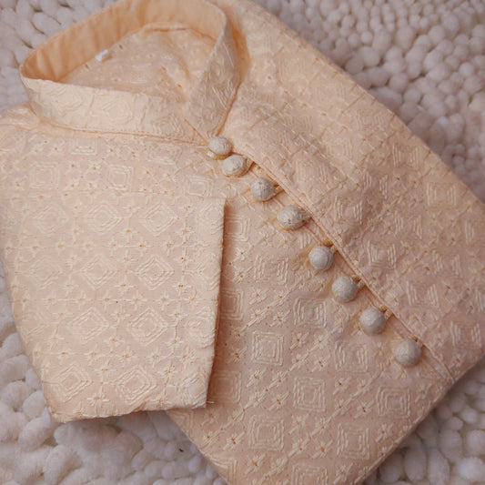 Offwhite Chicken Kurta