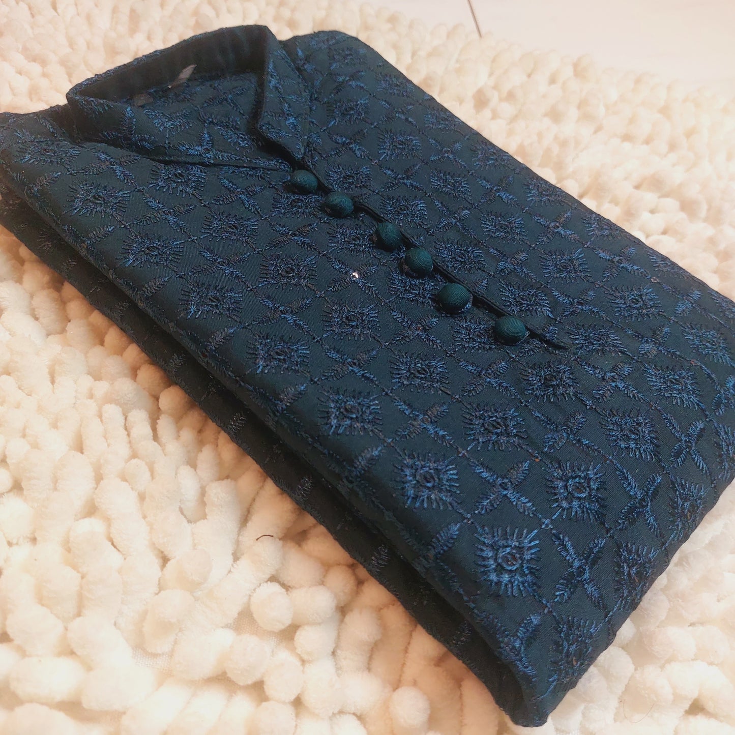 Zinc Chicken Sequence Embroidered Formal Kurta 2103