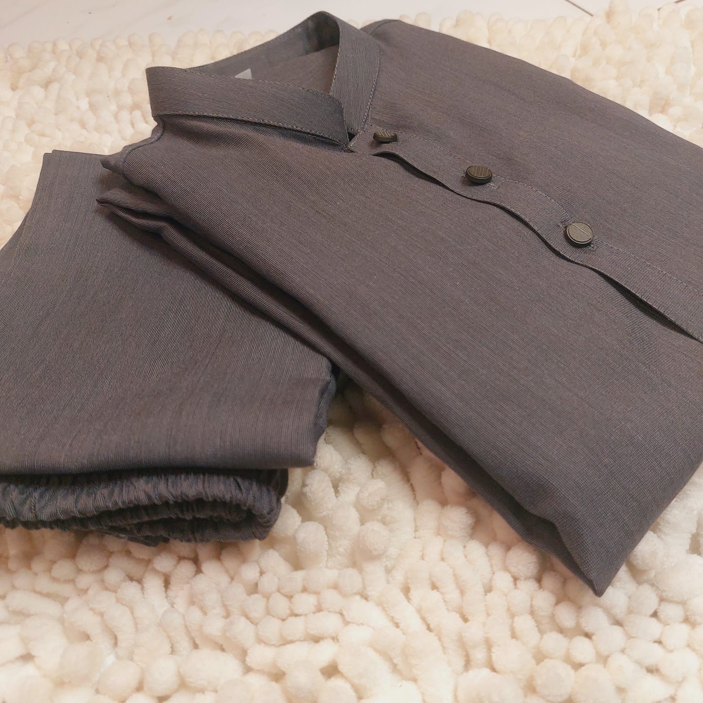 Fossil Grey Kurta and Trouser