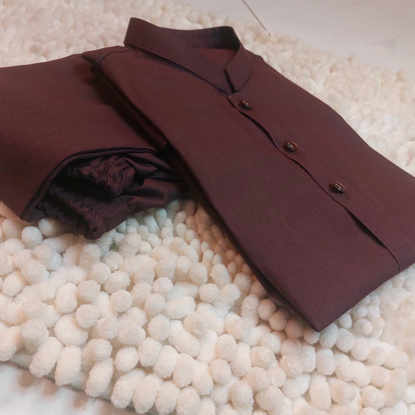 Redish Brown Kurta and Trouser