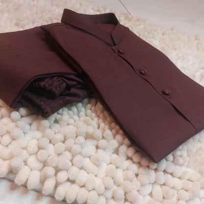 Redish Brown Kurta and Trouser