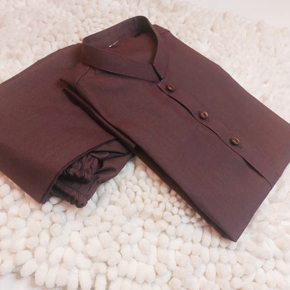 Redish Brown Kurta and Trouser