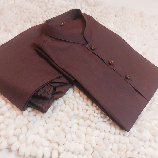 Redish Brown Kurta and Trouser