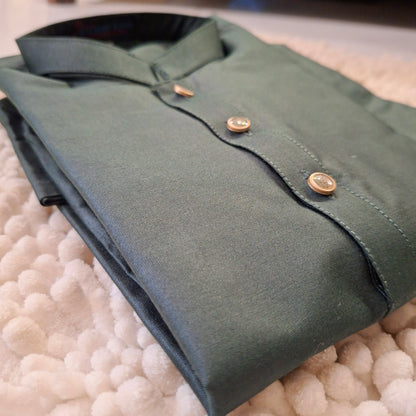 Dark Green Kurta Trouser