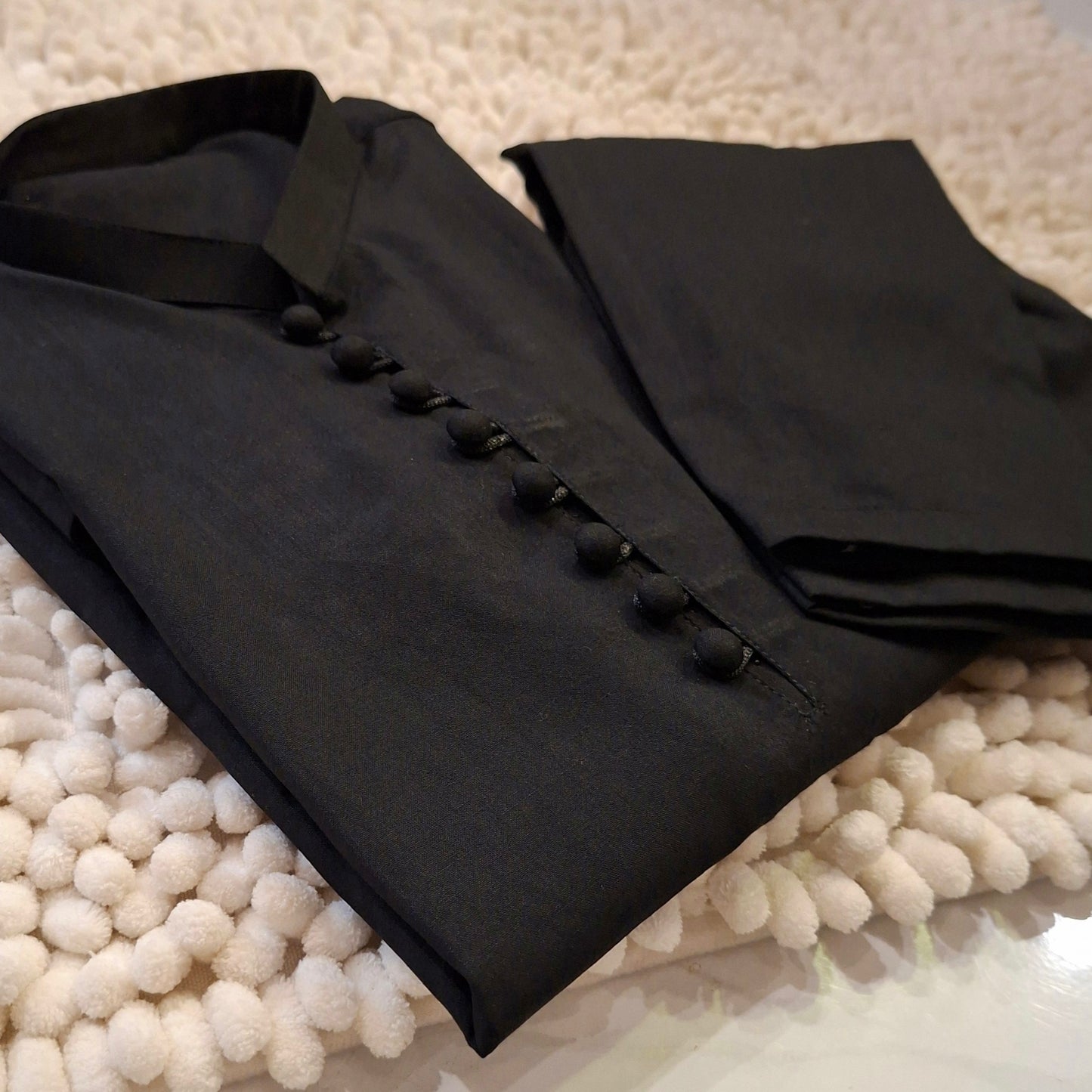 Black Loops Kurta Trouser