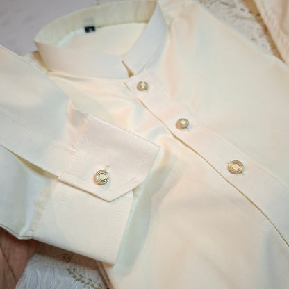 OFFWHITE MEN KURTA TROUSER SET WITH WAISTCOAT