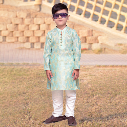 Sky Blue- Kurta with Trouser