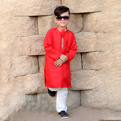 Scarlet- Handwork Kurta Only