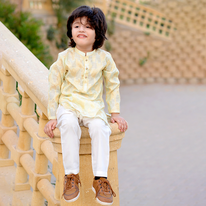 Tea Green- Kurta with Trouser