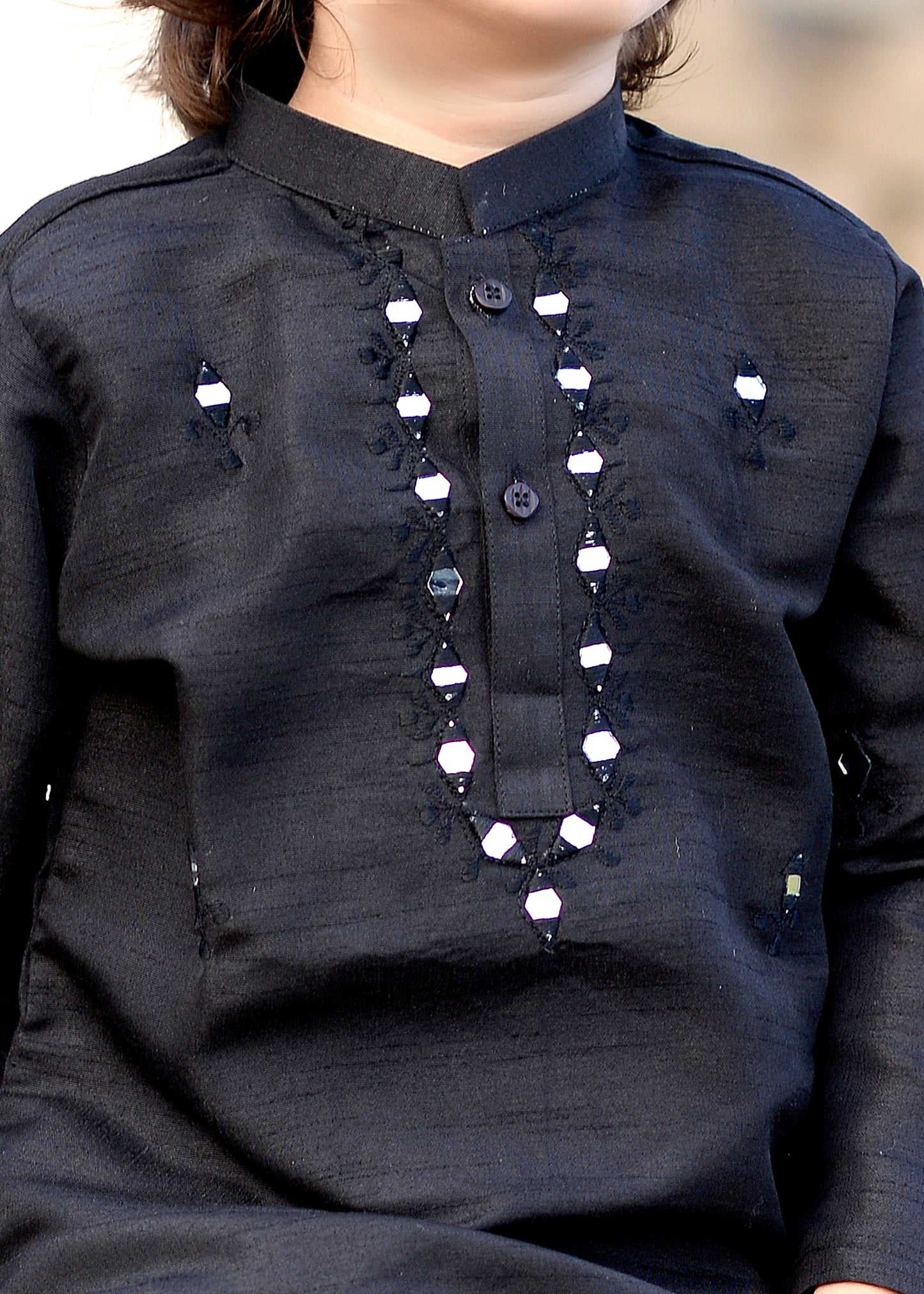 Black Mirror work kurta