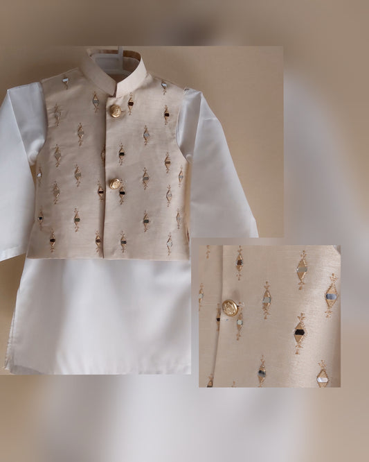 Mirror Work Embroidered Waistcoat 1yr only