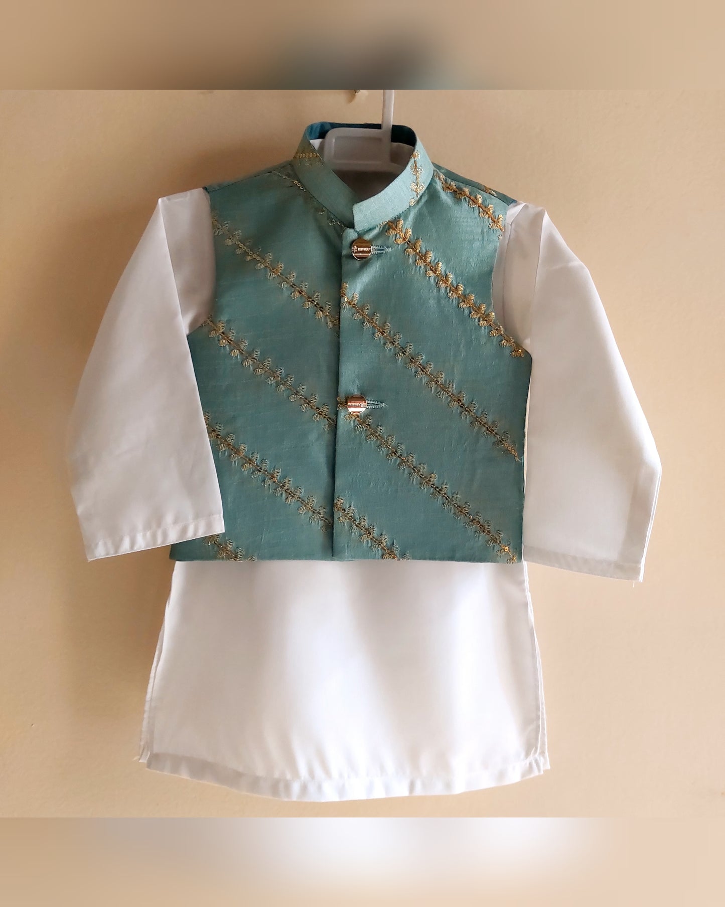 Sea Green Waistcoat with Inner 1yr only