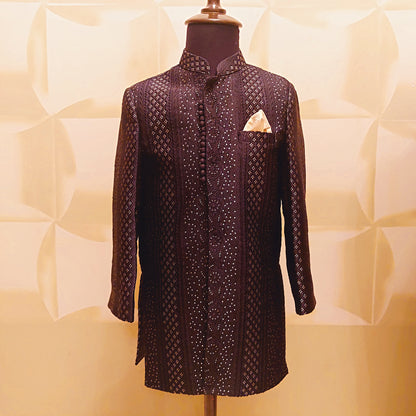 Loops Embroidered Sherwani