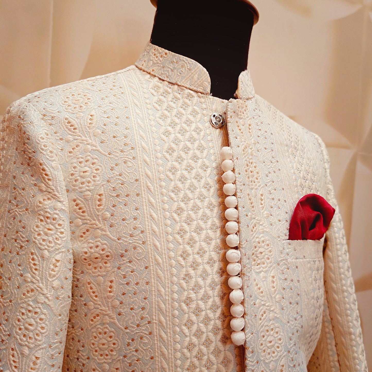 Pistachio Loops Sherwani