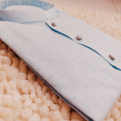 Sky Blue Cotton Kurta