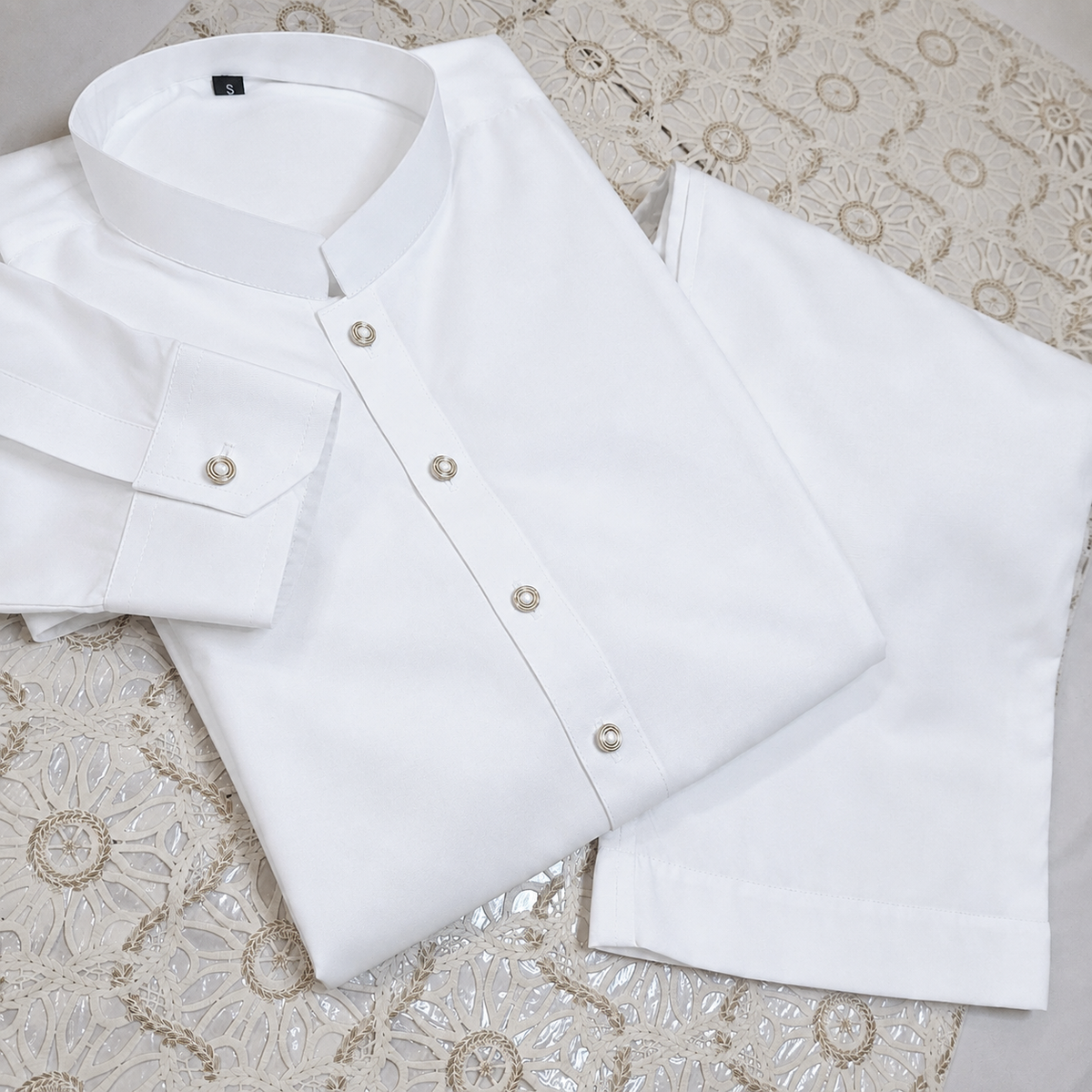 FATHER SON WHITE KURTA TROUSER SET WITH WAISTCOAT