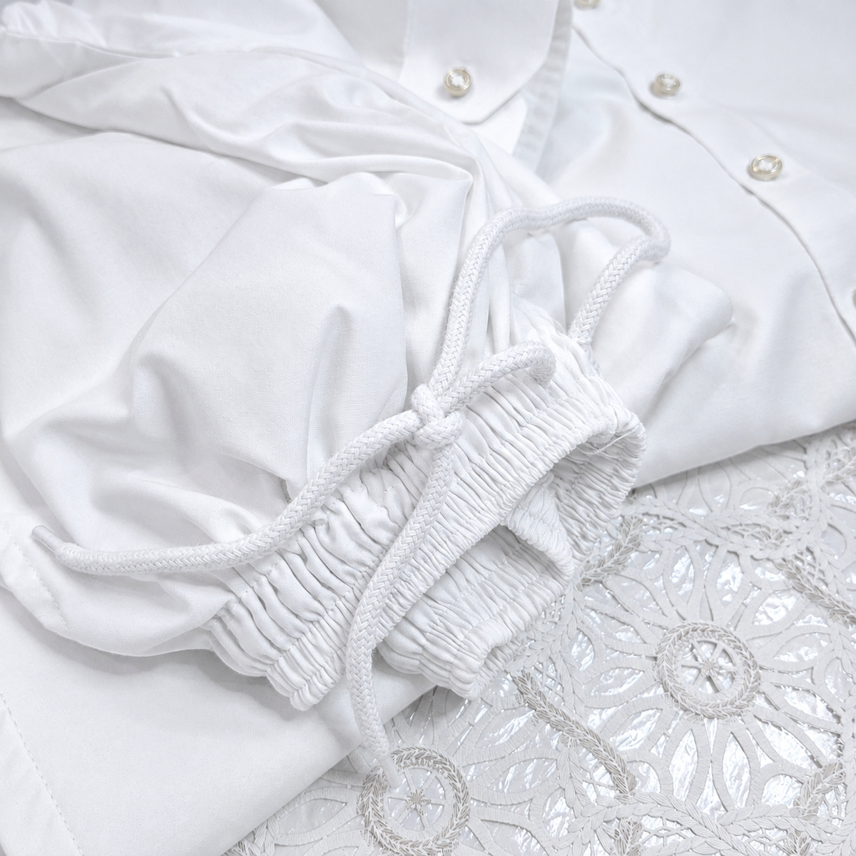 FATHER SON WHITE KURTA TROUSER SET WITH WAISTCOAT