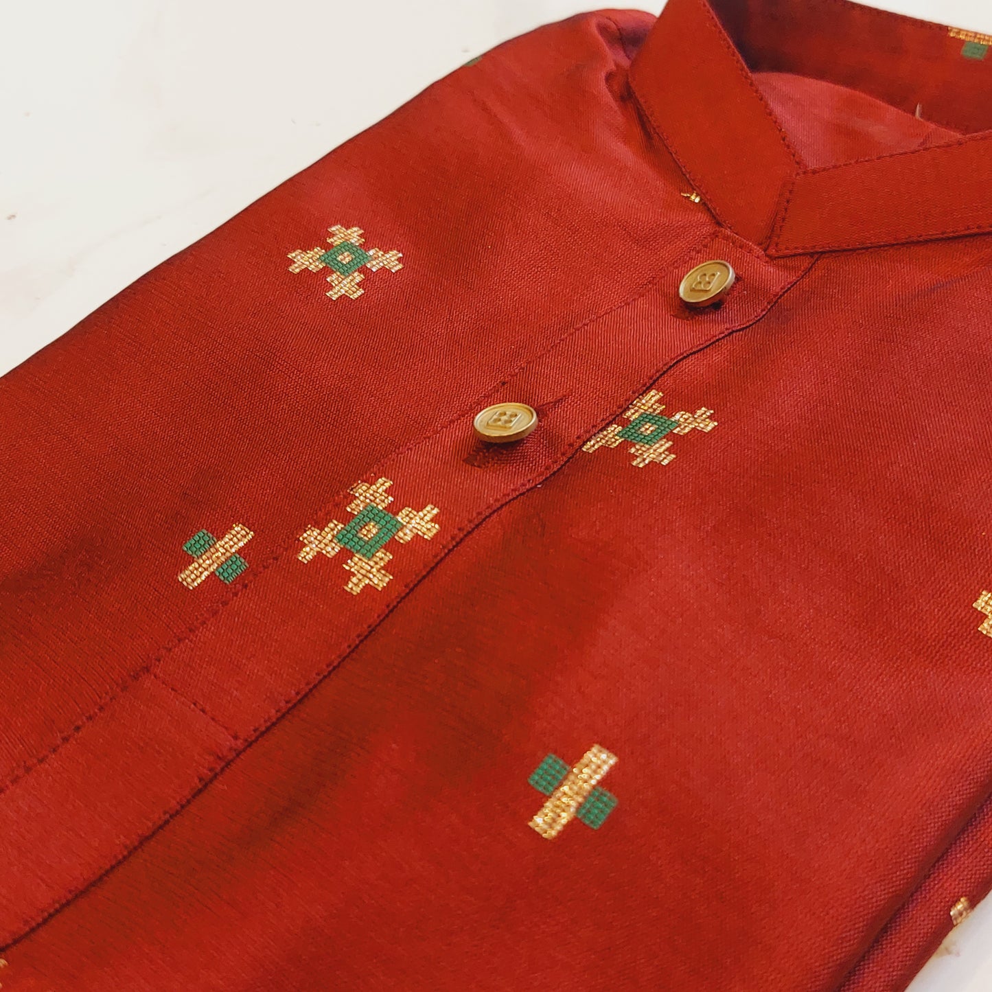 Cherry Embroidered Formal Kurta